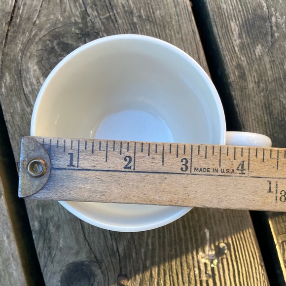 MCCOY Cups USA Vintage Set of 3 Retro Coffee Cappuccino Restaurant Mugs White - Picture 9 of 9